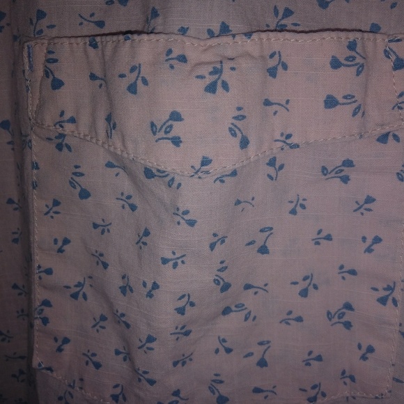 LON NYC L Mens Cotton Button Down Floral Shirt - Picture 3 of 5